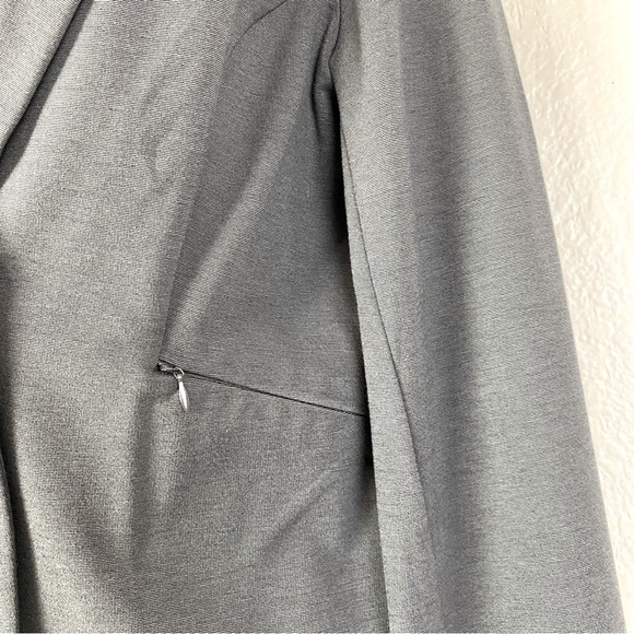 Have Charcoal Grey Ponte Knit One Button Blazer Size M - Picture 3 of 6